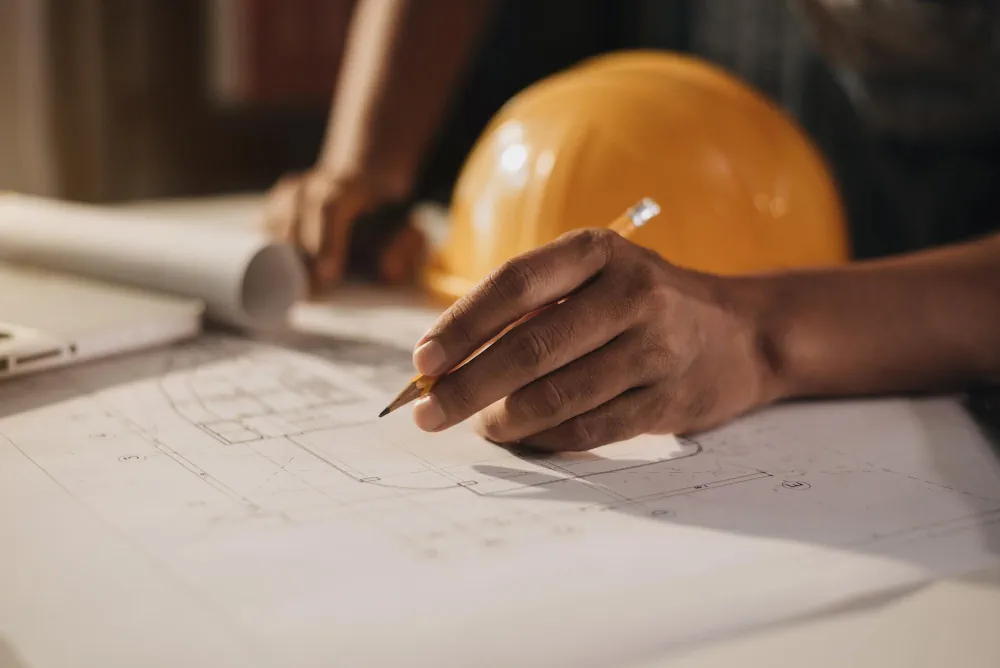 Architectural planning representing building in Nigeria