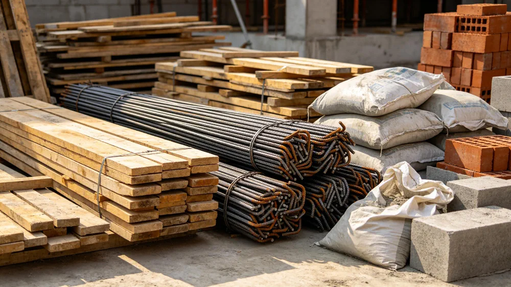 Lumber and steel construction material supply