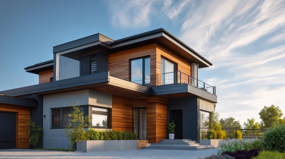 Modern residential home illustrating a project type